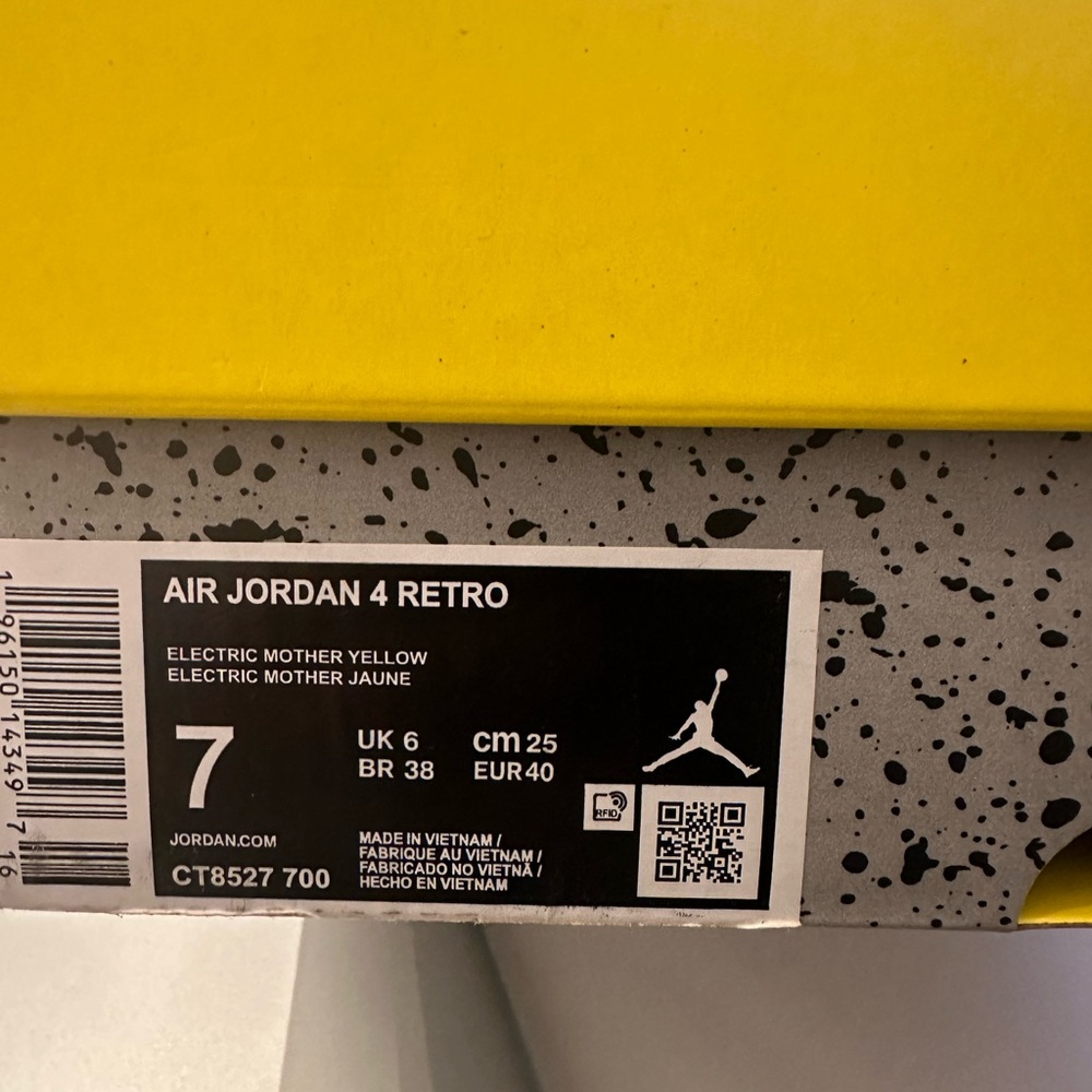 Jordan 4 lightening size 7